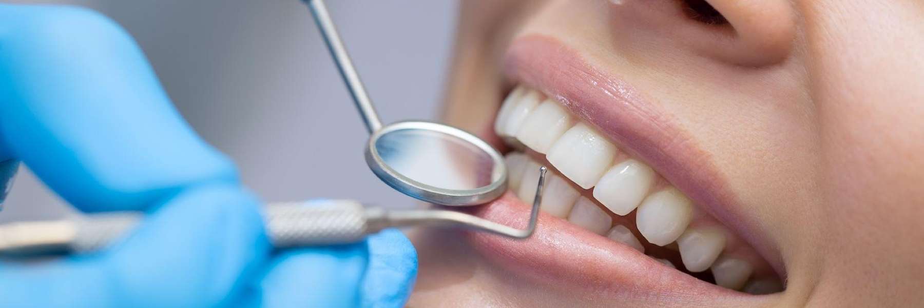 A patient receiving a dental exam